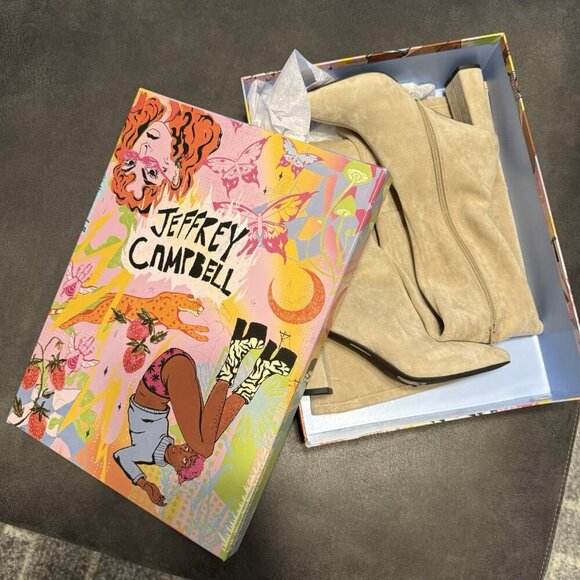 Jeffrey Campbell Parisah Over the Knee Boot In Ice Suede Size 6 - Picture 9 of 9